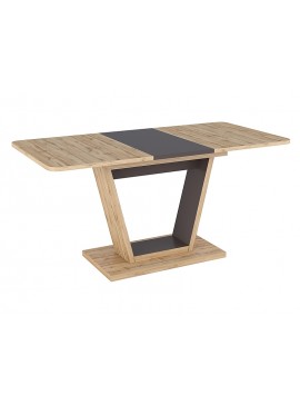 TABLE NIGEL OAK WOTAN / BROWN 120(160)X80 (D) DIOMMI NIGELDWBR120D DIOMMI-80-2075