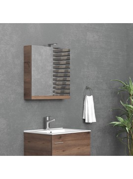 KARAG   Καθρέπτης ανοιγόμενος Brown 8702 Collection:NEW KARAG 60x13x60cm KARAG-5206836046488