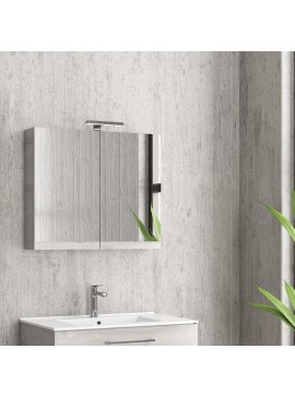 KARAG   Καθρέπτης ανοιγόμενος με δύο πόρτες Ice Oak 8902 Collection:NEW KARAG 75x13x60cm KARAG-5206836046679