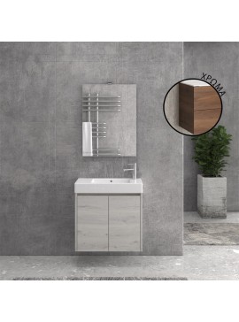 KARAG  NEW MINOS Βάση με δύο πόρτες Brown 8702 NEW MINOS 70 KARAG 67x34x55cm KARAG-5206836629957