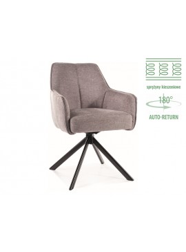 KRZESŁO NOTTI BREGO CZARNY STELAŻ / SZARY 07 DIOMMI-80-3305