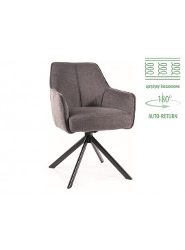 KRZESŁO NOTTI BREGO CZARNY STELAŻ / C. SZARY 18 DIOMMI-80-3349