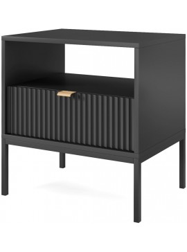 Lh-homefurniture Κομοδίνο Nova Ανθρακί  54x56x39cm P_Nova_11_CZ_b