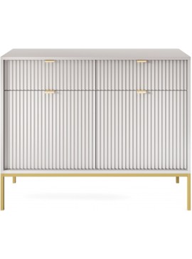 Lh-homefurniture Μπουφές Nova Γκρι + Χρυσό 104x39x83cm P_Nova_21s_SZ-g