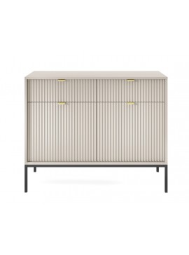 Μπουφές Nova Λευκό Kazmir + Ανθρακί 104x83x39cm