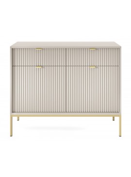 Μπουφές Nova Λευκό Kazmir + Χρυσό 104x83x39cm