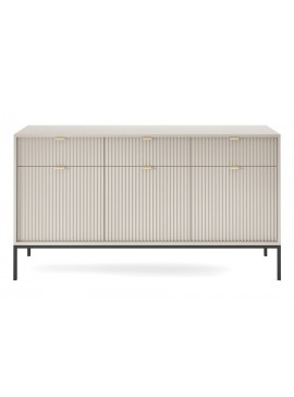 Μπουφές Nova Λευκό Kazmir + Ανθρακί 154x83x39cm