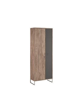 MATIS Ντουλάπα εισόδου Denver δρυς Kalaj/ ανθρακί 71x35x188.2 MATIS150174