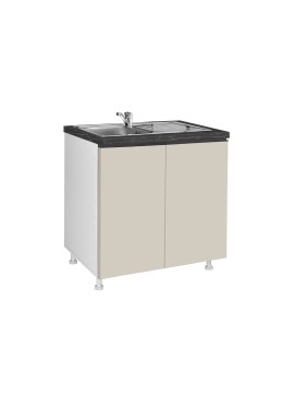 MATIS Επιδαπέδιο ντουλάπι νεροχύτη κουζίνας LINA D80S Μπεζ 80x60x85εκ. MATISKD80S76