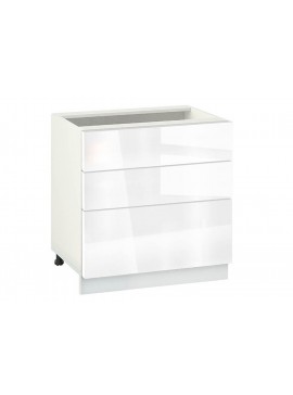 Ντουλάπι Κουζίνας επιδαπέδιο 80εκ., Νο 803  Alba Gloss, κωδ. 1229920584, Genomax Genom1229920584