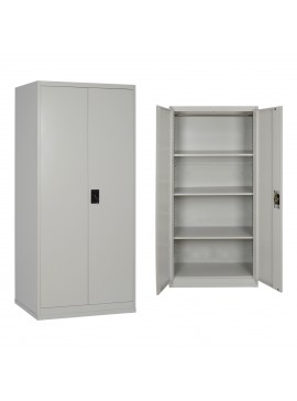 ΝΤΟΥΛΑΠΑ 2ΦΥΛΛΗ ΜΕΤΑΛΛΙΚΗ HRONDA HM5748.21 ME 3 ΡΑΦΙΑ & ΚΛΕΙΔΑΡΙΑ 70x40x170Υεκ.