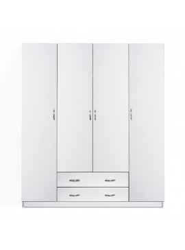 Intrahome ΝΤΟΥΛΑΠΑ 4ΦΥΛΛΗ ΜΕ 2 ΣΥΡΤΑΡΙΑ CASABLANCAZCASABLANCALECASABLANCA .05 ΜΕΛΑΜΙΝΗ ΛΕΥΚΗ 200x55,5x180Υεκ. intraho-1646618