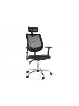 FOTEL OBROTOWY Q-118R CZARNY DIOMMI-80-3790