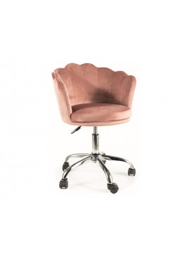 FOTEL OBROTOWY ROSE VELVET RÓŻ ANTYCZNY BLUVEL 52 DIOMMI-80-3005