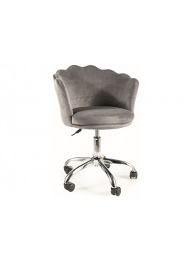 FOTEL OBROTOWY ROSE VELVET SZARY BLUVEL 14 DIOMMI-80-3007