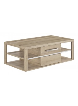 Insi  Oleron τραπεζάκι σαλονιού 110x60x38εκ. Light Kronberg Oak / White   0121.GM84 