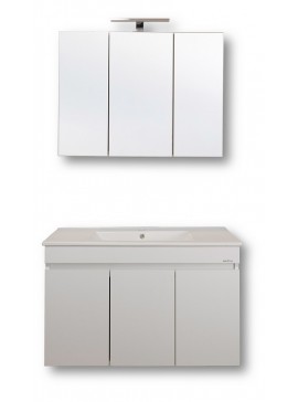 ΣΕΤ ΠΑΓΚΟΥ OMEGA TOP 90cm χρ.WHITE/GREY S3BOMT090GLG S3BOMT090GLG