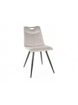 KRZESŁO ORFE VELVET CZARNY STELAŻ / J. SZARY BLUVEL 03 DIOMMI-80-3155