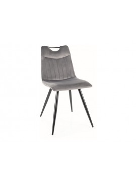 KRZESŁO ORFE VELVET CZARNY STELAŻ / SZARY BLUVEL 14 DIOMMI-80-3015