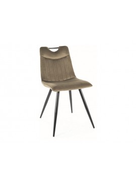 KRZESŁO ORFE VELVET CZARNY STELAŻ / OLIWKA BLUVEL 77 DIOMMI-80-3017