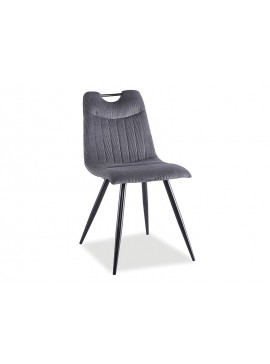 ORFE SZTRUKS CHAIR ΜΑΥΡΟ ΠΛΑΙΣΙΟ / ΓΚΡΙ FJORD 15 DIOMMI ORFESCSZ DIOMMI-80-2251