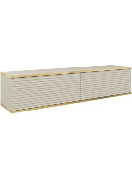 Lh-homefurniture Κρεμαστό έπιπλο τηλεόρασης ORO_MDF Μπεζ 135x30x32cm P_ORO_STV_Bz_MDF