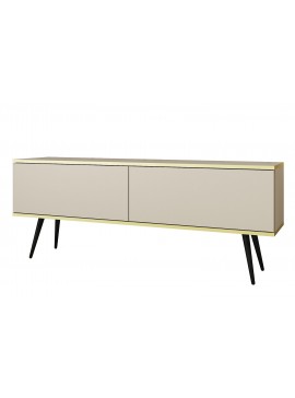 Lh-homefurniture Έπιπλο τηλεόρασης ORO  Μπεζ 135x53x32cm P_ORO_STV_Bz+BL
