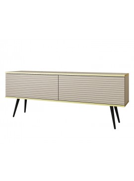 Lh-homefurniture Έπιπλο τηλεόρασης ORO_MDF Μπεζ 135x53x32cm P_ORO_STV_BZ_MDF_BL