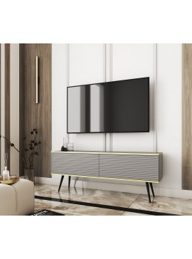 Lh-homefurniture Έπιπλο τηλεόρασης ORO_MDF γκρι 135x53x32cm P_ORO_STV_Sz_MDF_BL