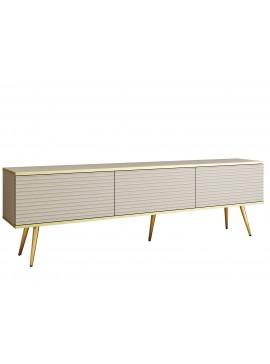 Lh-homefurniture Έπιπλο τηλεόρασης ORO_MDF Μπεζ +Χρυσό 175x53x32cm P_ORO_BTV_Bz_MDF_GL