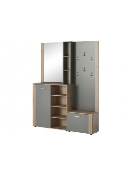PRZEDPOKÓJ ZESTAW P-007 DĄB ARTISAN / ANTRACYT DIOMMI-80-3102