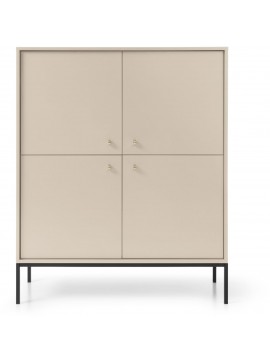 Lh-homefurniture Μπουφές Mono χρώμα Μπεζ 103,5x125,5x39cm P_MNBz_NT