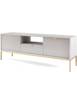 Lh-homefurniture Έπιπλο τηλεόρασης Nova Γκρι + Χρυσό 154x39x56cm P_Nova_TV_SZAR-g