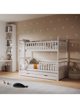 Intrahome ΠΑΙΔΙΚΗ ΚΟΥΚΕΤΑ ΜΕ 3 ΚΡΕΒΑΤΙΑ & 2 ΣΥΡΤΑΡΙΑ CASABLANCALTCASABLANCAIRIPLON .03 ΞΥΛΟ ΠΕΥΚΟΥ 90x190-200εκ intraho-1610943