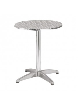 WOODWELL PALMA Τραπέζι Στρογγυλό Αλουμινίου  Φ60cm H.70cm Ε284