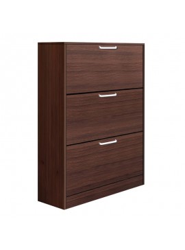 WOODWELL Ε833,1Παπουτσοθήκη Απόχρωση Καρυδί 60x17x112cm Ε833,1