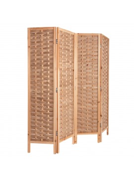 Intrahome ΠΑΡΑΒΑΝ 4-ΦΥΛΛΟ SENCASABLANCALTCASABLANCAIINEL ΜΠΑΜΠΟΥ ΣΕ ΦΥΣΙΚΟ ΧΡΩΜΑ 162x2,5x180Υεκ. intraho-1610883