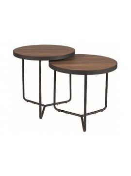 ŁAWA PENELOPE ORZECH/CZARNY (ZESTAW) DIOMMI-80-3061
