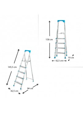 Σκάλα Gi200 Perilla μεταλλική 4+1 σκαλοπάτια 103εκ. 0220236