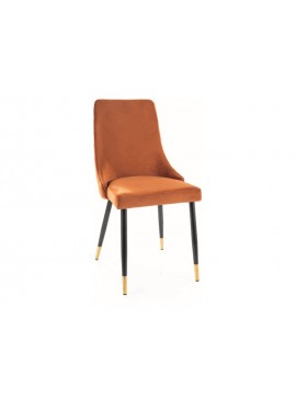 KRZESŁO PIANO VELVET CZARNY/ZŁOTY STELAŻ/CYNAMON BLUVEL 4215 DIOMMI-80-3092