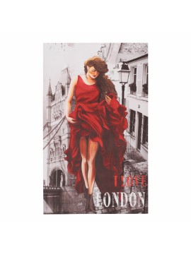 ΠΙΝΑΚΑΣ ΚΑΜΒΑΣ LONDON WOMAN HM7155.05 120X70X2.5 εκ.
