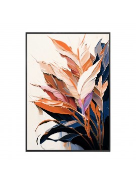 ΠΙΝΑΚΑΣ TOIXOY TROPICO HM4547.02 ΚΟΡΝΙΖΑ ΜΑΥΡΗ-ΚΑΜΒΑΣ ΕΚΤΥΠΩΣΗ ΦΥΛΛΑ 52,5x2,8x72,5Υεκ.