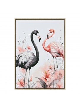 ΠΙΝΑΚΑΣ TOIXOY FLAMINGOS HM4562 ΜΕ ΚΟΡΝΙΖΑ ΜΠΕΖ-ΚΑΜΒΑΣ ΕΚΤΥΠΩΣΗ 52,5x2,8x72,5Υεκ.