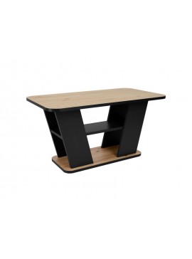 ŁAWA PLATON DĄB ARTISAN / CZARNY 90X50 DIOMMI-80-3719