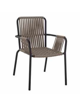 ΠΟΛΥΘΡΟΝΑ ΑΛΟΥΜΙΝΙΟΥ ΑΝΘΡΑΚΙ ΜΕ ΠΛΑΤΥ ΣΧΟΙΝΙ ΚΑΠΟΥΤΣΙΝΟ HM5784.02 56x58x85 εκ.