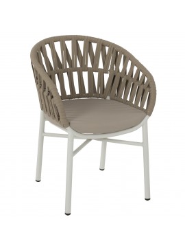 Intrahome ΠΟΛΥΘΡΟΝΑ ΑΛΟΥΜΙΝΙΟΥ ΛΕΥΚΗ ΜΕ ΣΧΟΙΝΙ ΜΠΕΖ 57x56x78Y εκ..02 intraho-1726211