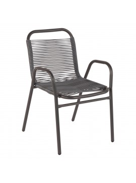 ΠΟΛΥΘΡΟΝΑ ΕΞ.ΧΩΡΟΥ AVRIL HM5968.01 ΜΕΤΑΛΛΟ ΚΑΙ ΣΥΝΘ.RATTAN ΣΕ ΓΚΡΙ 54,5x56x78Υεκ.