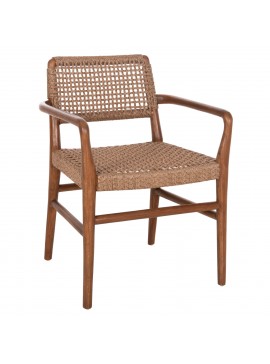 ΠΟΛΥΘΡΟΝΑ ΤΡΑΠΕΖΑΡΙΑΣ ROSCO HM6132.01 ΞΥΛΟ ΤΕΑΚ ΚΑΡΥΔΙ-ΣΧΟΙΝΙ VIRO ΚΑΦΕ 56x54,5x78Υεκ.