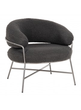 ΠΟΛΥΘΡΟΝΑ TRUDI HM8639.21 ΑΠΟ ΜΠΟΥΚΛΕ ΓΚΡΙ ΜΕ ΑΣΗΜΙ ΜΕΤΑΛΛΙΚΟ ΣΚΕΛΕΤΟ 84x79x76Υ εκ.