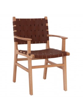 ΠΟΛΥΘΡΟΝΑ FELIPE HM9328.11 ΤΟΟΝ ΞΥΛΟ ΜΕ PU ΚΑΦΕ 61x59x86Y εκ.